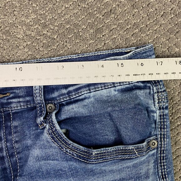 BKE Jake Bootleg Jeans Men's 36R Measures 34 x 30 Blue Stretch Denim Bootcut - Picture 10 of 14